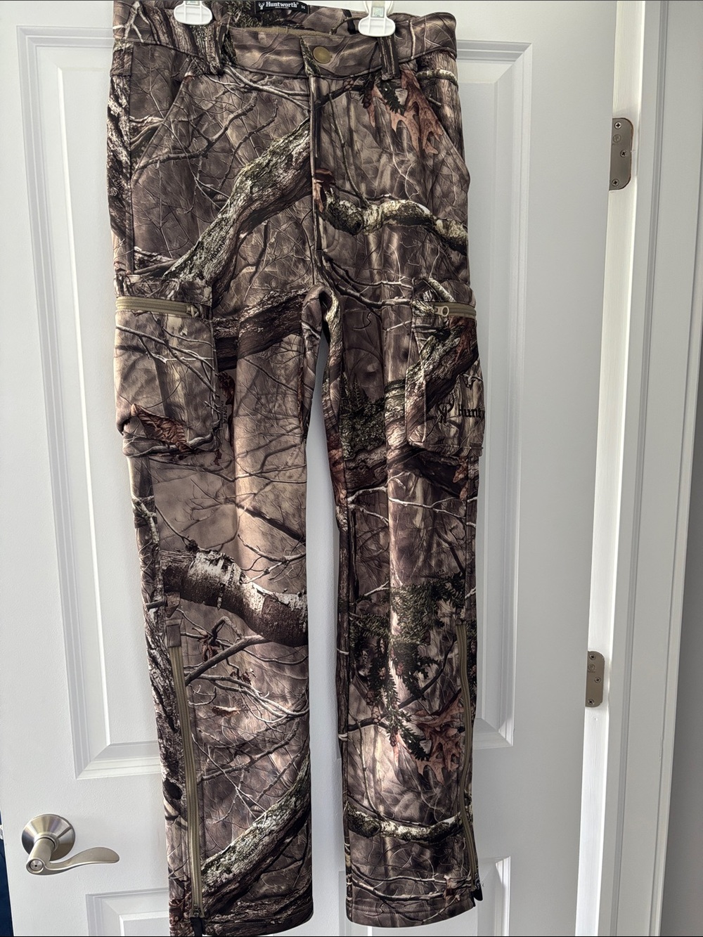 Mossy Oak Realtree-Style Camouflage Cargo Pants in Brown and Green